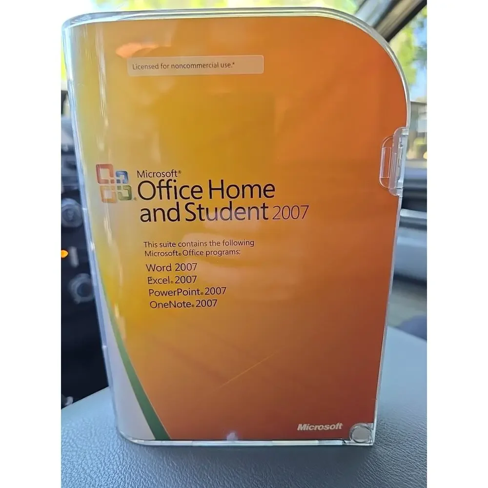 NEW SEALED Microsoft Office Home & Student 2007 Full Version for 3 PCs .